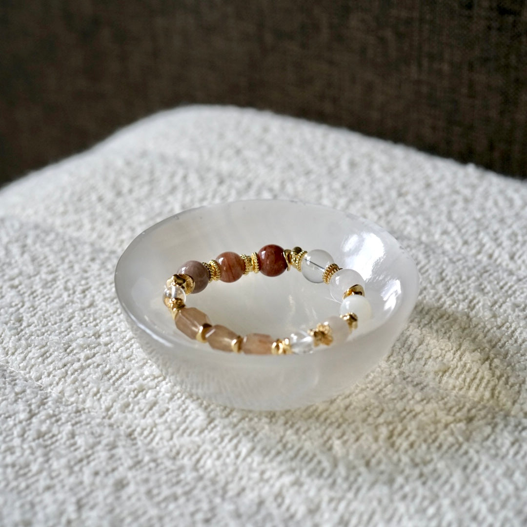 Satin Spar Round Bowl (10cm)