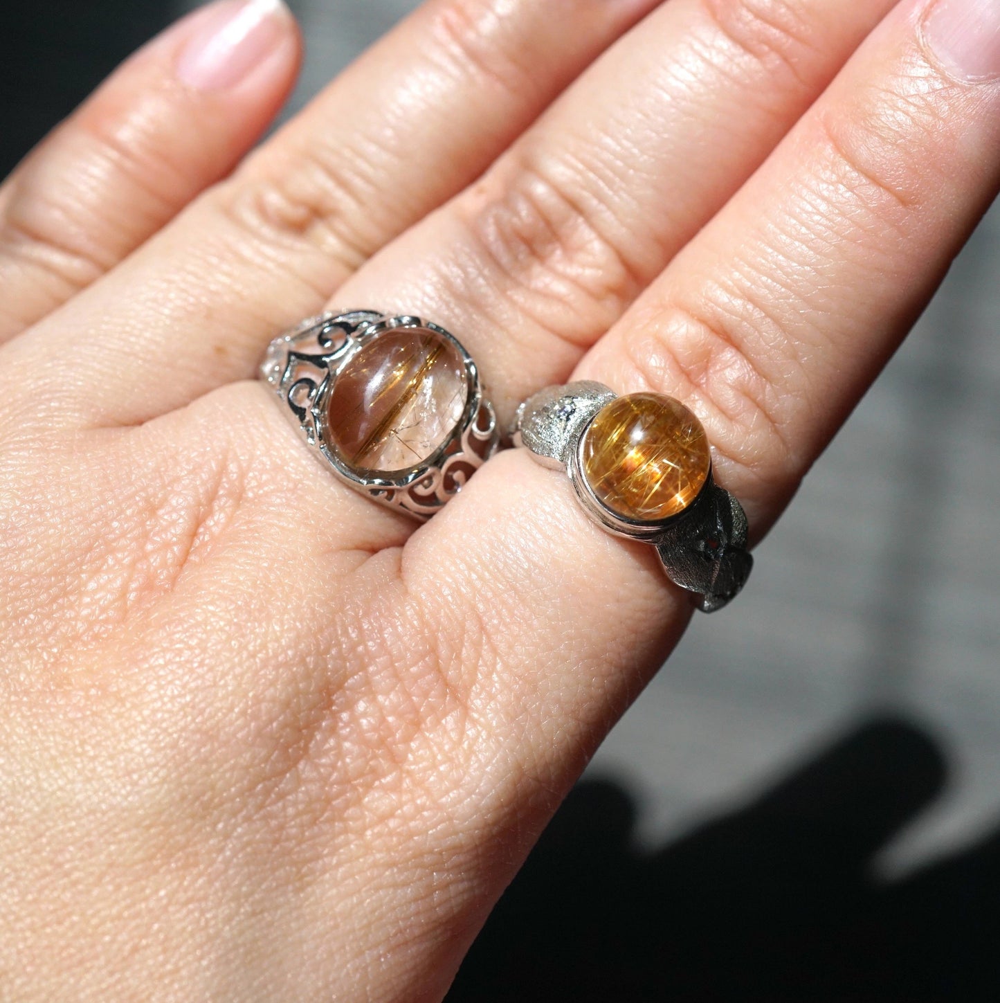 Copper Rutilated Quartz Ring 001