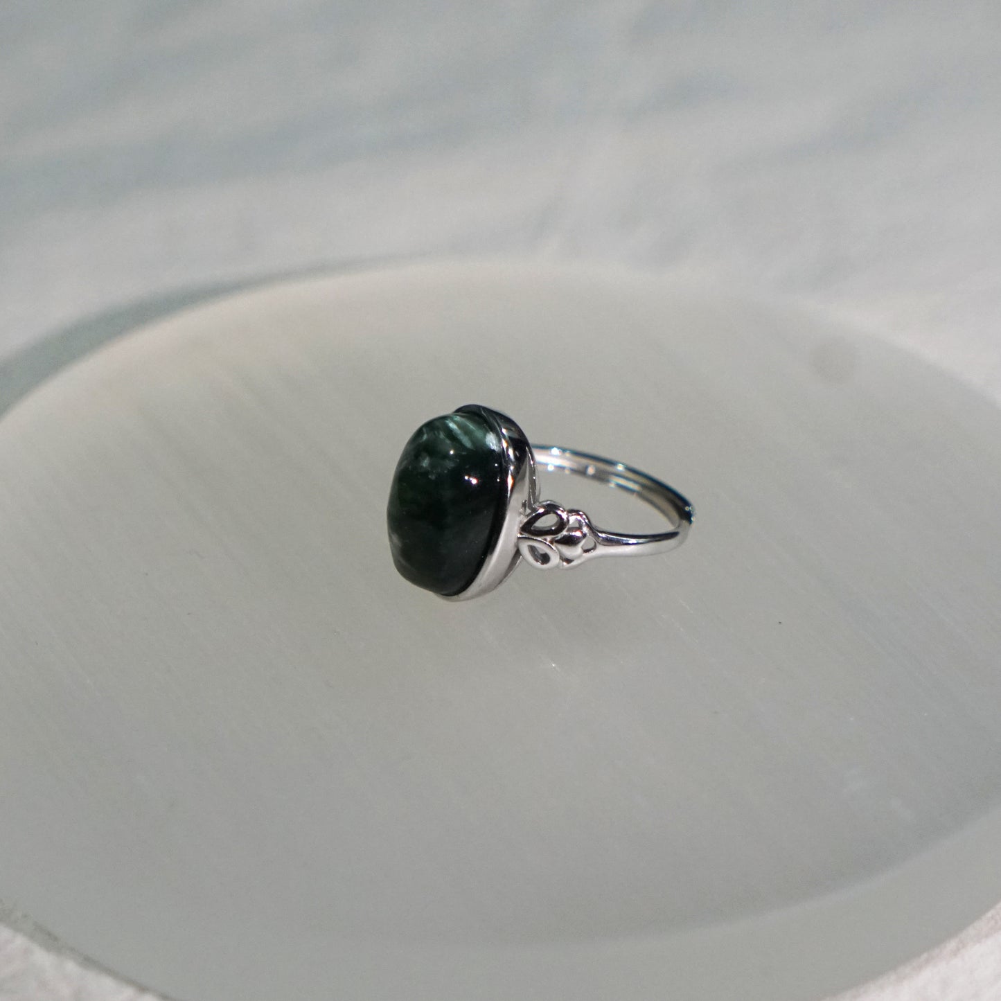 Green Seraphinite Ring