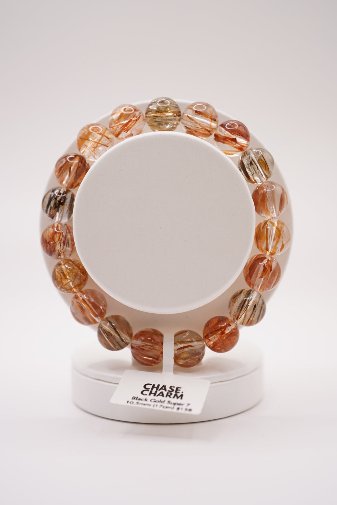 Black Gold Super 7 Plain Bracelet