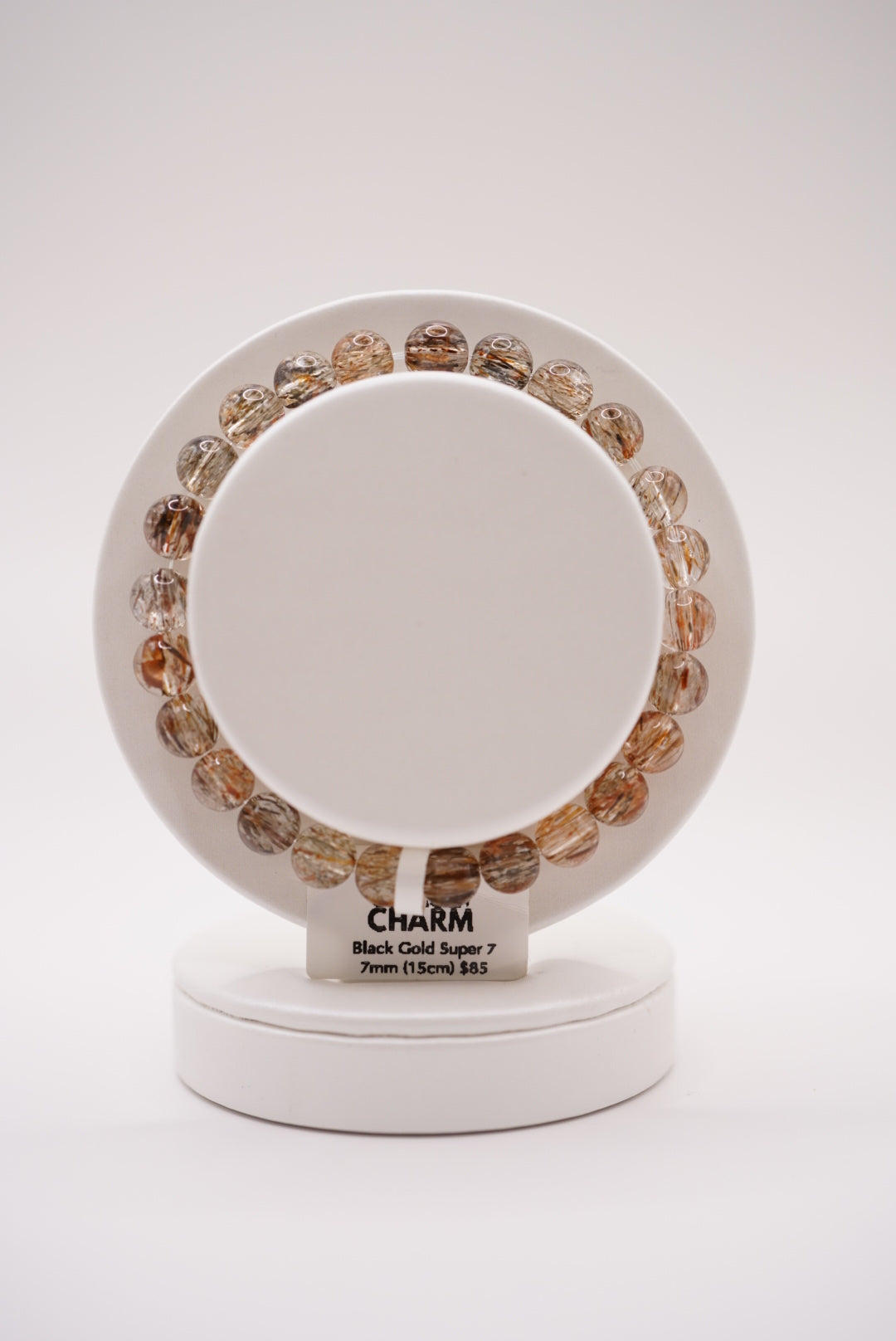 Black Gold Super 7 Plain Bracelet