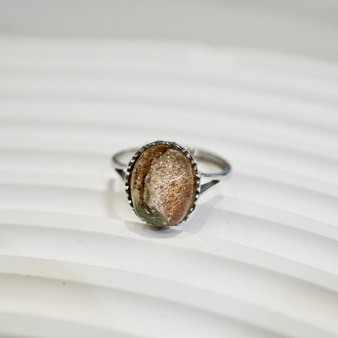 Strawberry Matcha Green Garden Quartz Ring 002