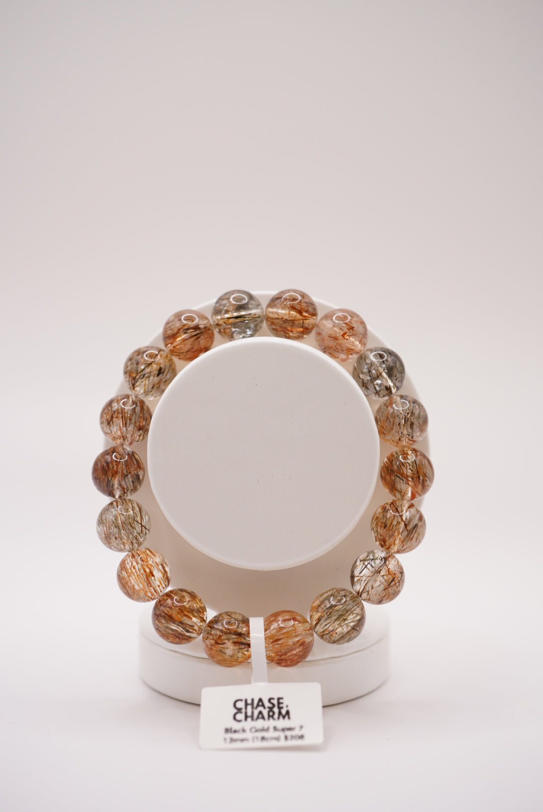 Black Gold Super 7 Plain Bracelet