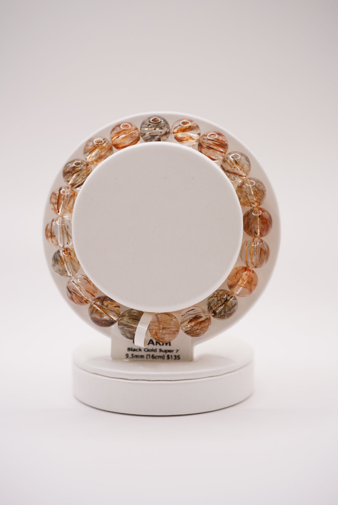Black Gold Super 7 Plain Bracelet
