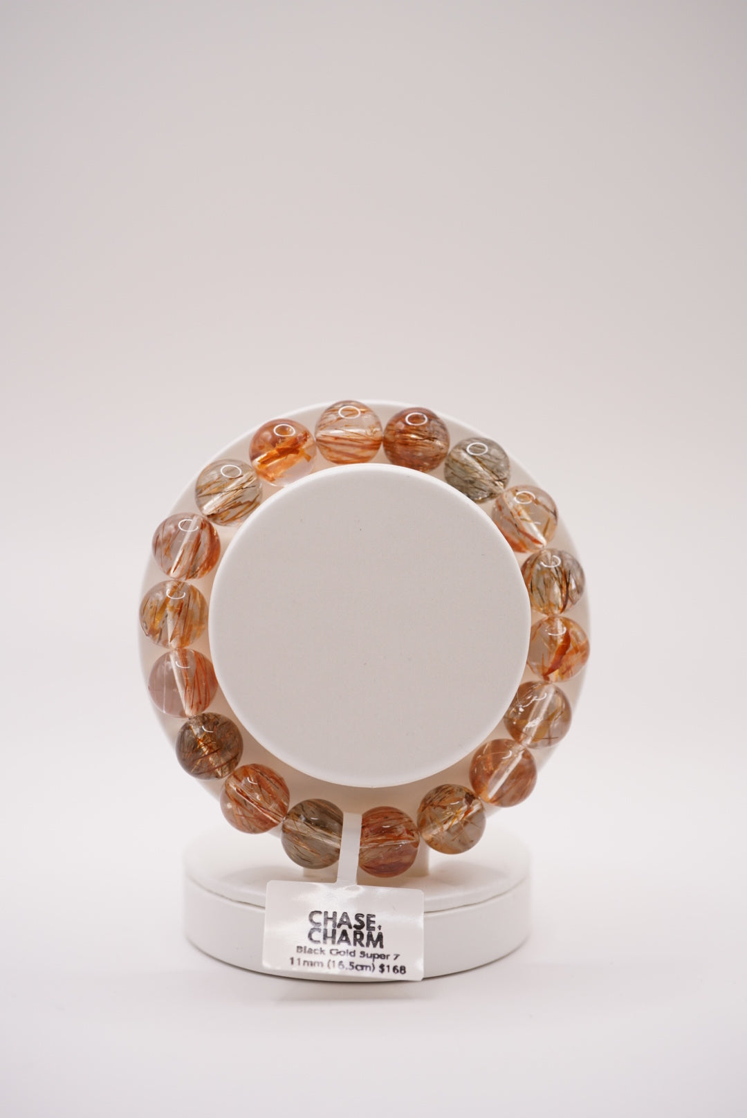 Black Gold Super 7 Plain Bracelet