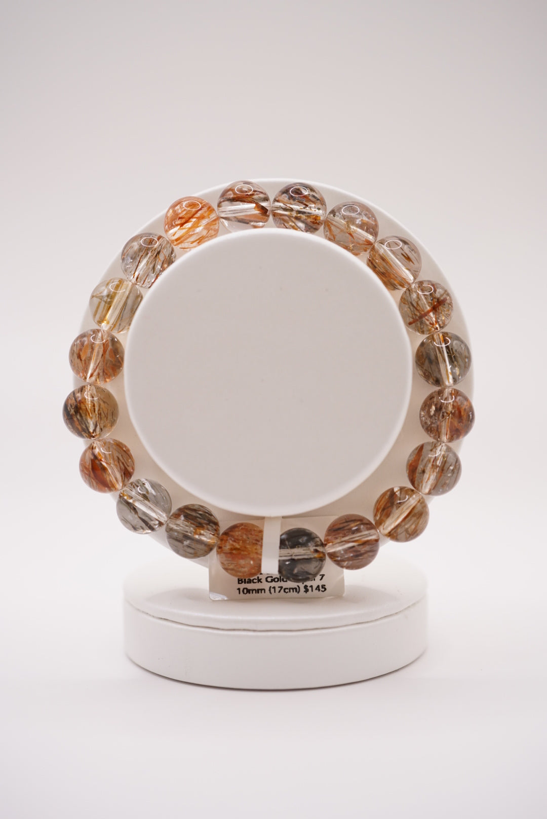 Black Gold Super 7 Plain Bracelet