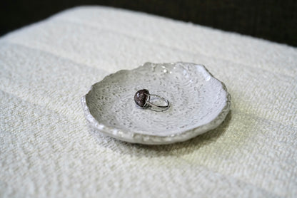 Round Deep Red Garden Quartz Ring