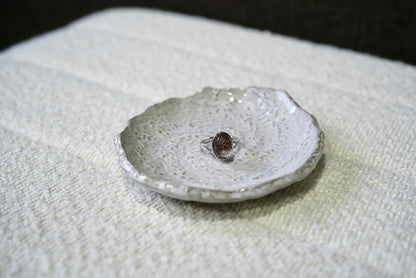 Oval Deep Red Garden Quartz Ring