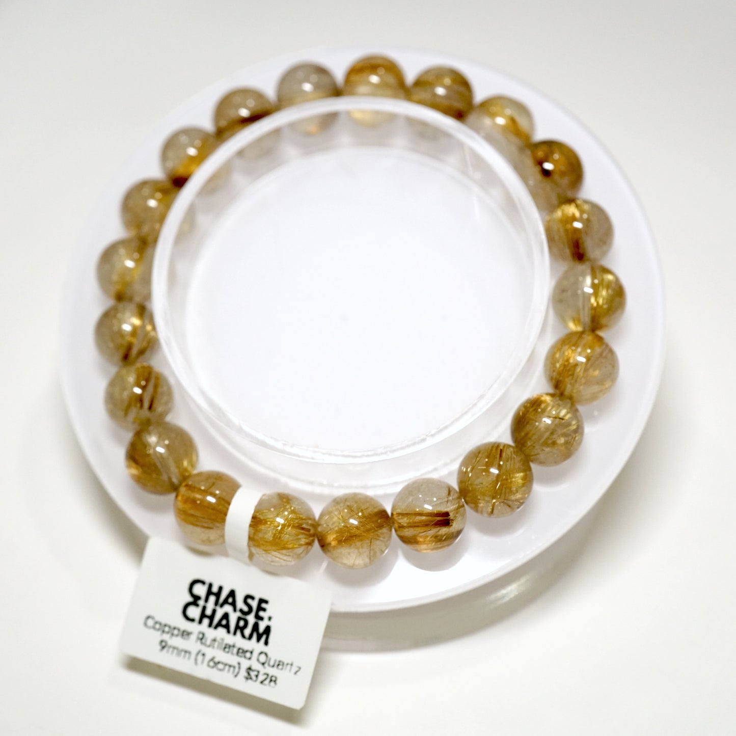 Copper Rutilated Quartz Bracelet