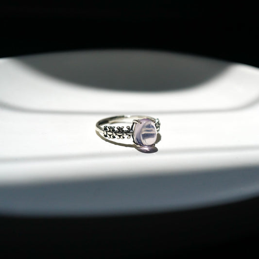 Lavender Moon Quartz Ring 002