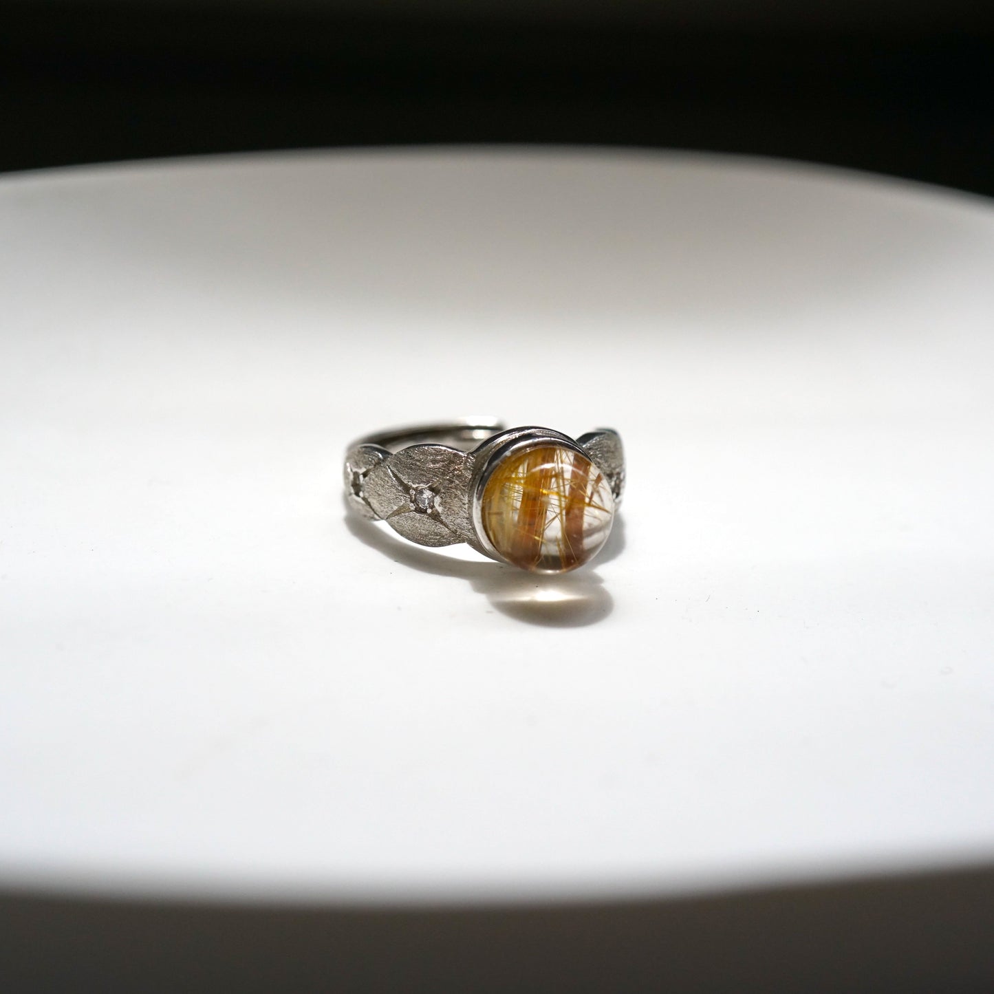 Copper Rutilated Quartz Ring 002