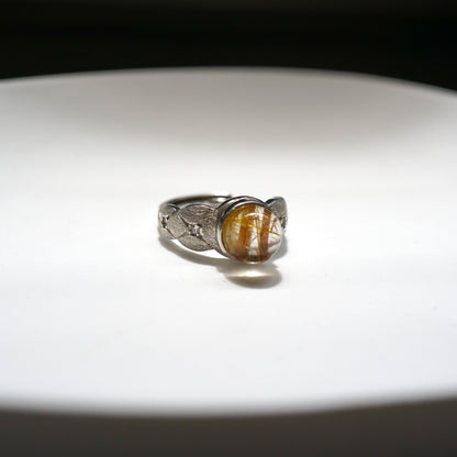 Copper Rutilated Quartz Ring 002