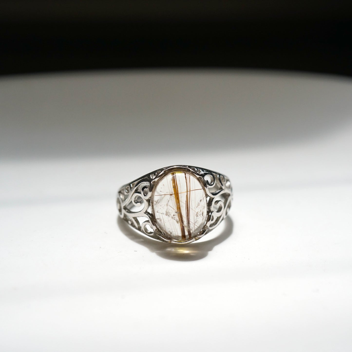 Copper Rutilated Quartz Ring 001