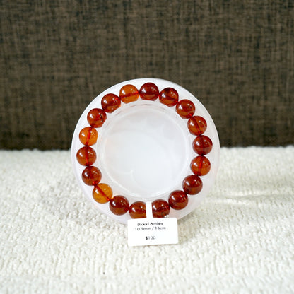 Blood Amber Bracelet