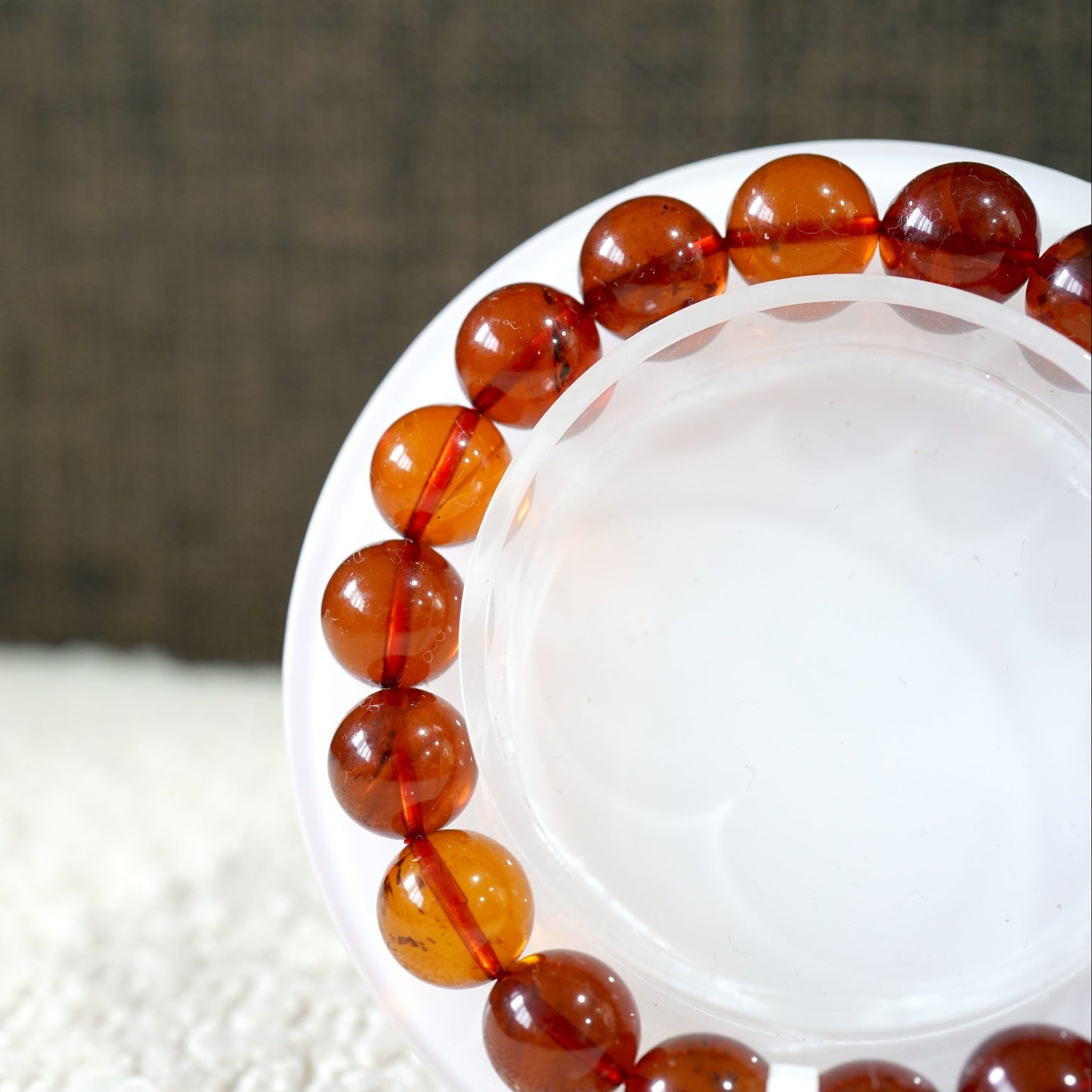 Blood Amber Bracelet