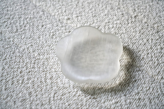 Selenite Floral Dish