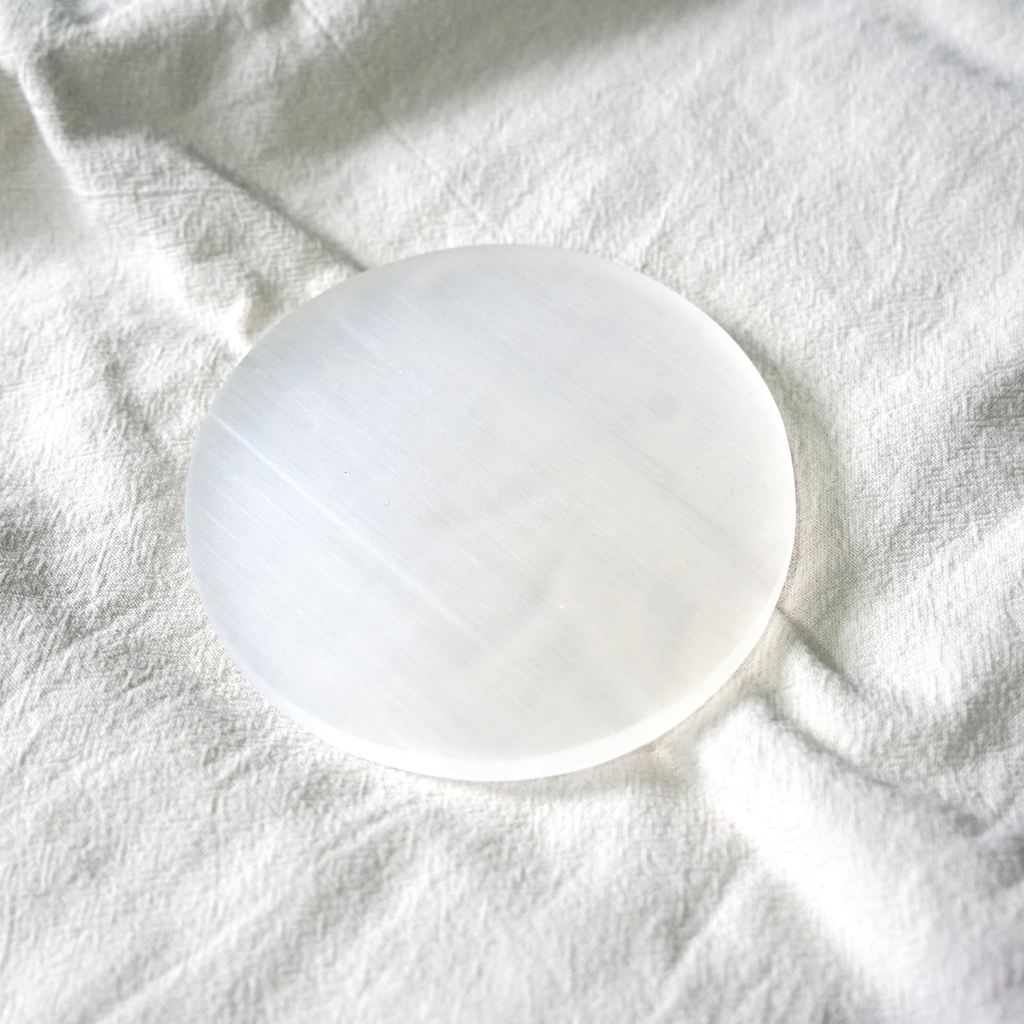 Selenite Plate (10cm)