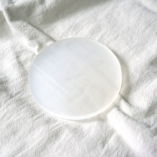 Selenite Plate (10cm)