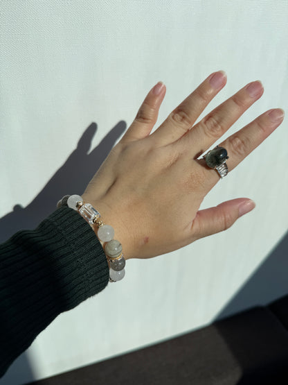 Green Garden Quartz Ring 001